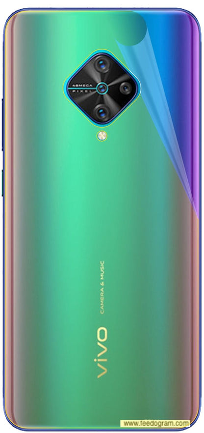 3x 3D Full Cover Schutzfolie für Vivo Y51 (2020) Rückseite