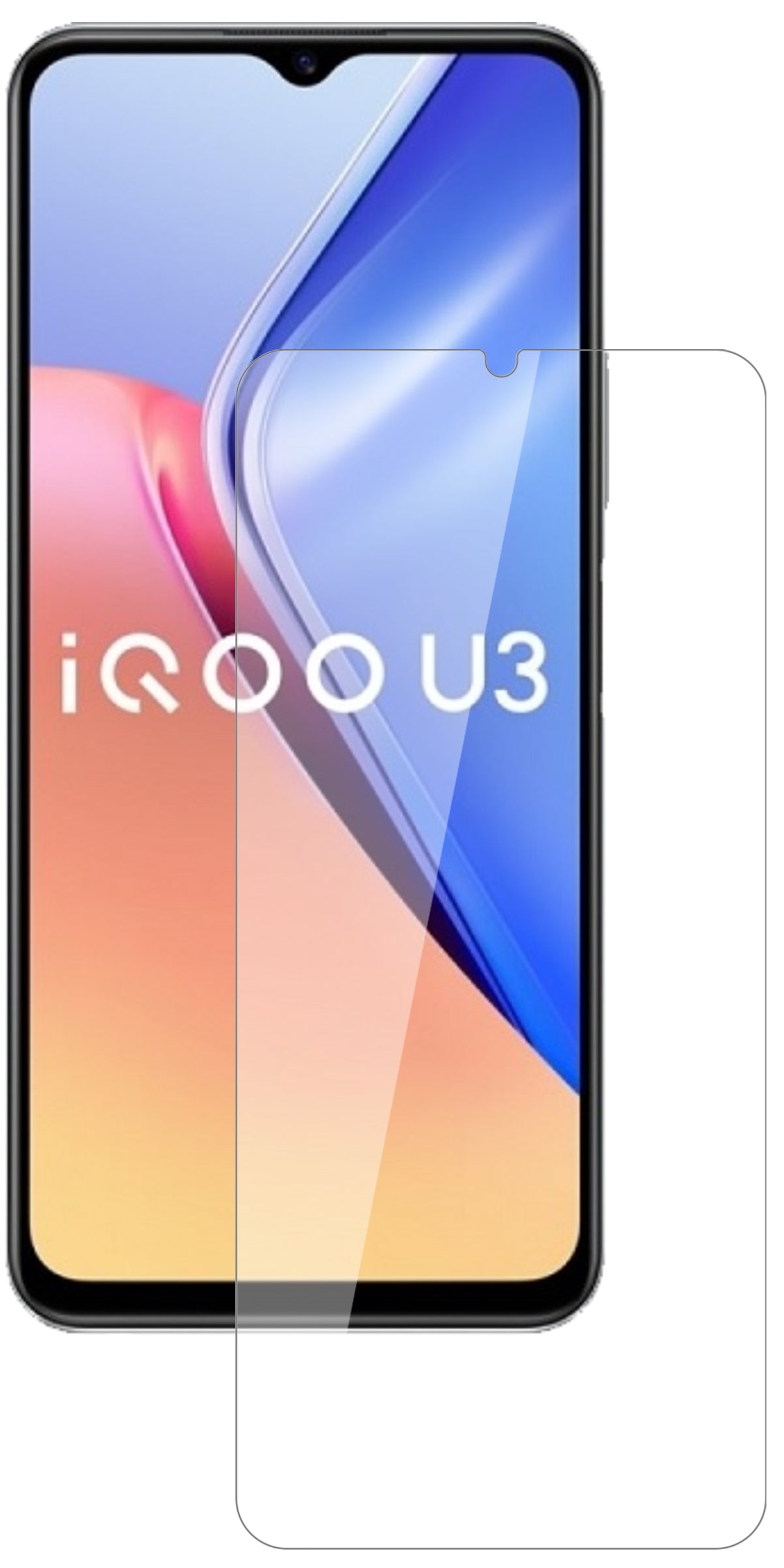 VivoY52s 5G mit aufgebrachter dipos Flex Schutzfolie, glasklare Darstellung ohne Einschränkungen