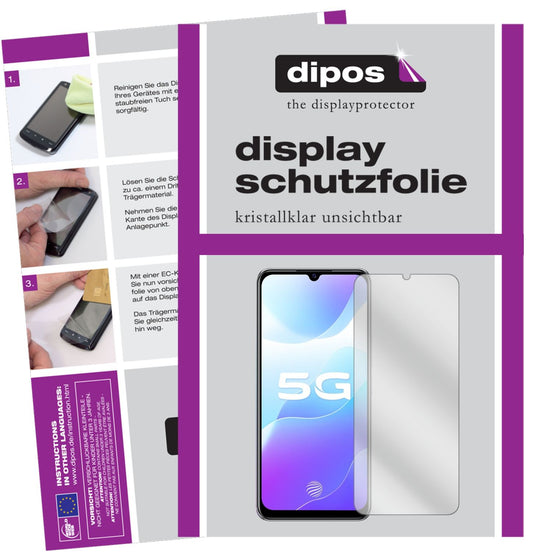 1x Schutzfolie klar für Vivo S7e 5G Display-Schutzfolie