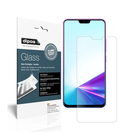 Matte Displayschutzfolie von dipos passend für Vivo Z3x, 9H kratzfest und blasenfrei montiert