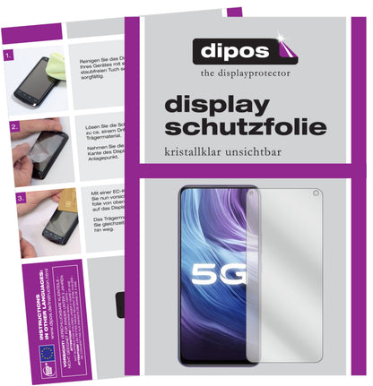 2x Schutzfolie klar für Vivo Z6 Display-Schutzfolie