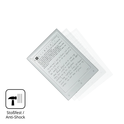 Schutz gegen Kratzer auf dem Viwoods AiPaper Mini 8.2 Zoll Glas durch Schlüssel, Stöße gegen die Tischkante oder Stürze
