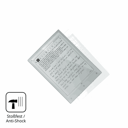 Schutz gegen Kratzer auf dem Viwoods AiPaper Mini 8.2 Zoll Glas durch Schlüssel, Stöße gegen die Tischkante oder Stürze