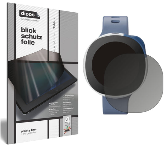 Blickschutzfolie von dipos passend für Vodafone Smart Kids Watch Neo, präziser Zuschnitt und blasenfrei montiert