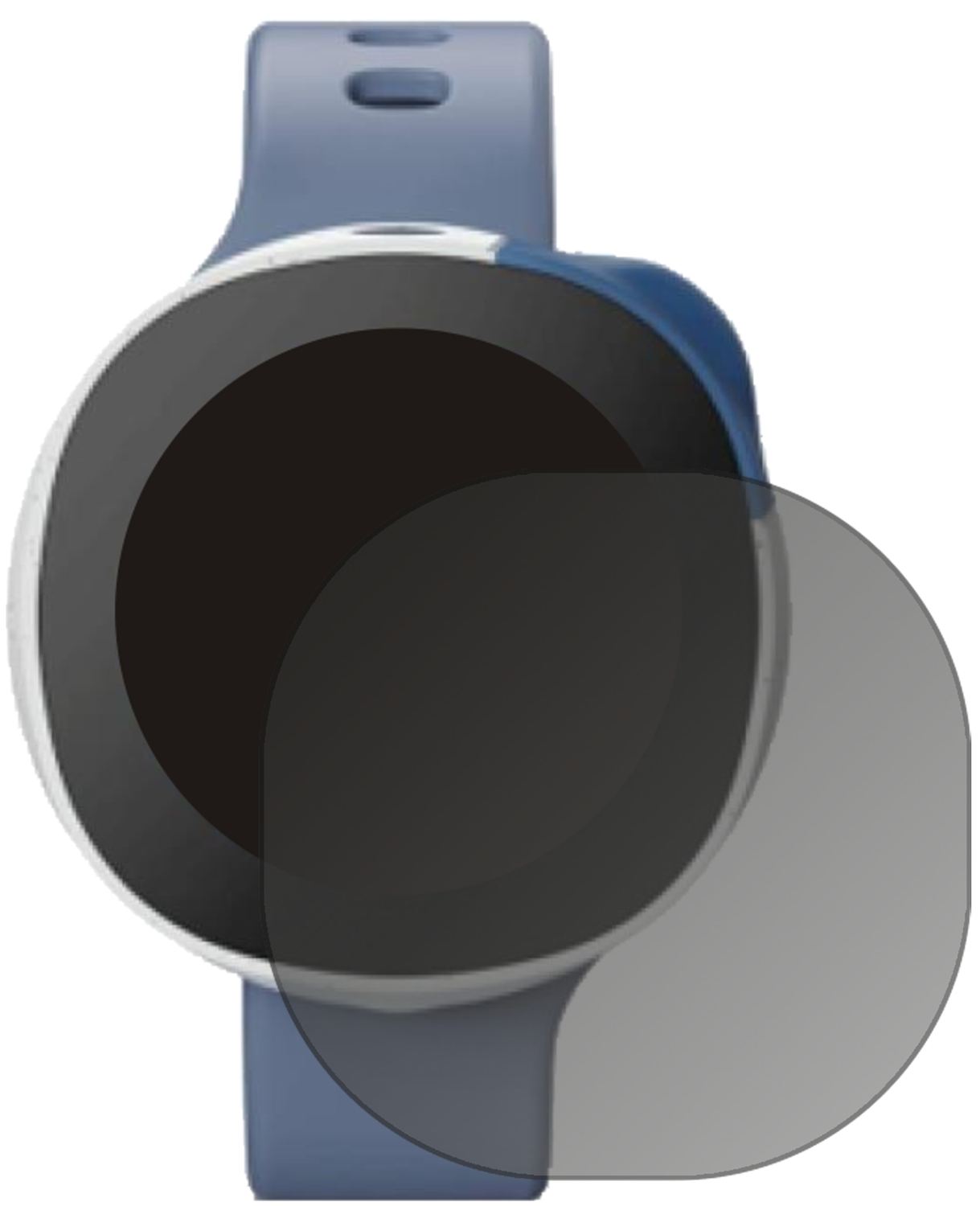 VodafoneSmart Kids Watch Neo mit aufgebrachtem dipos Displayschutz, der seitliche Einblicke blockiert