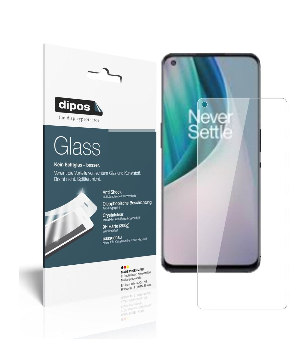 1x 9H Schutzfolie für OnePlus Nord N10 5G Panzerfolie