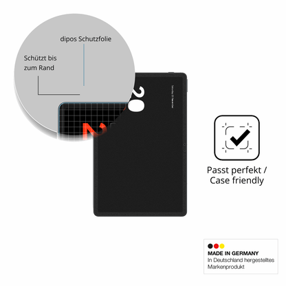 Schutzglasfolie mit optimaler Passform, zur Verwendung mit Hüllen geeignet