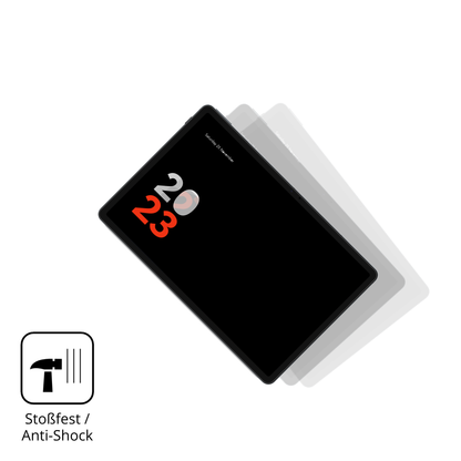 Schutz gegen Kratzer auf dem vollatablet 12.3 zoll Glas durch Schlüssel, Stöße gegen die Tischkante oder Stürze