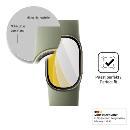 2x 3D Full Cover Schutzfolie für Google FitBit Edge