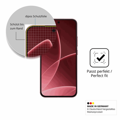 Schutzfolie mit optimaler Passform, zur Verwendung mit Hüllen geeignet