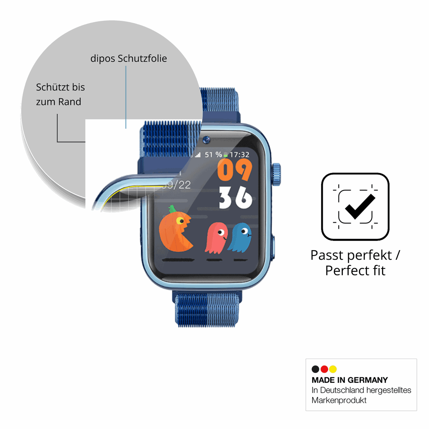 Besonders flexibler Displayschutz mit Anti-Shock-Schicht im Materialmix