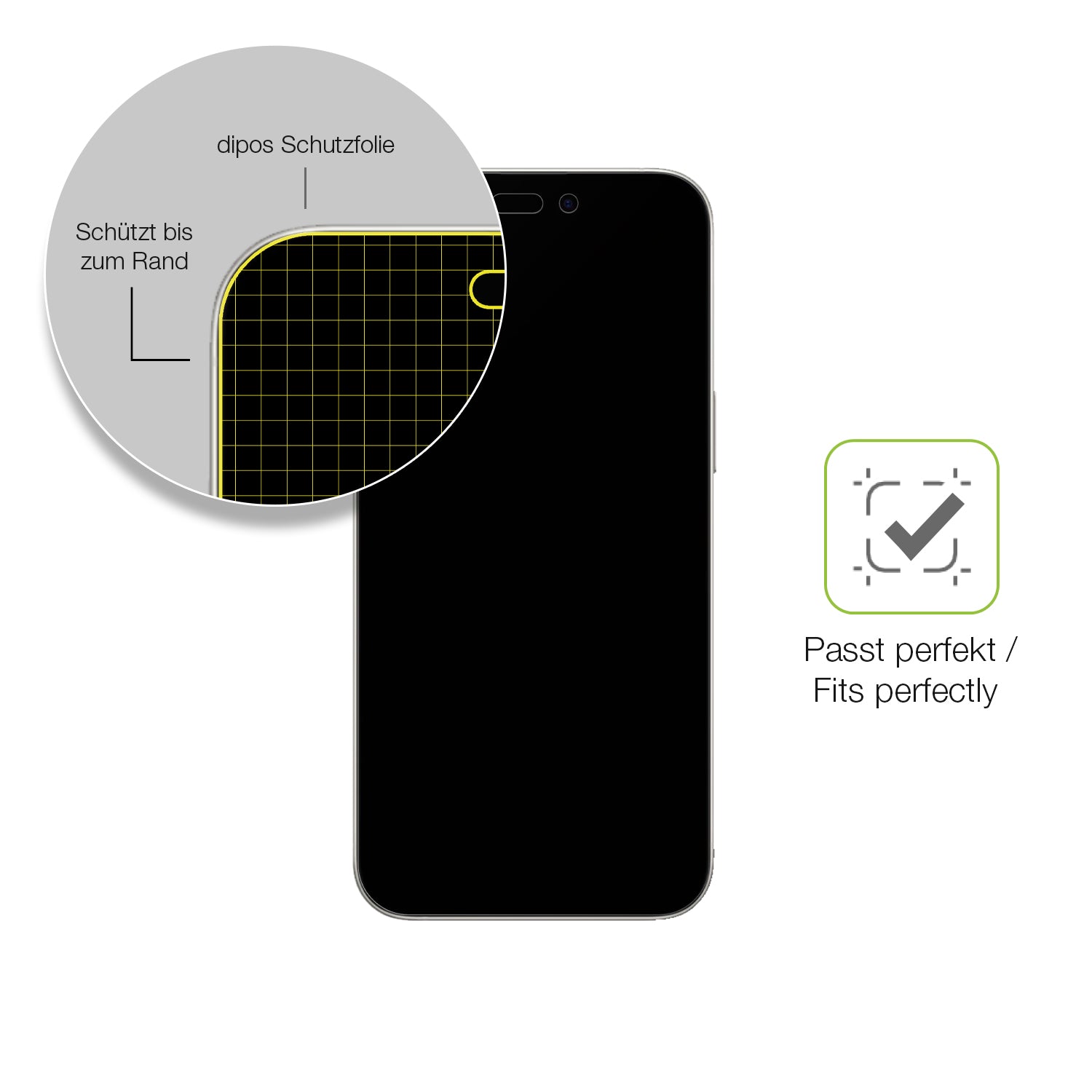 Besonders flexibler Displayschutz mit Anti-Shock-Schicht im Materialmix
