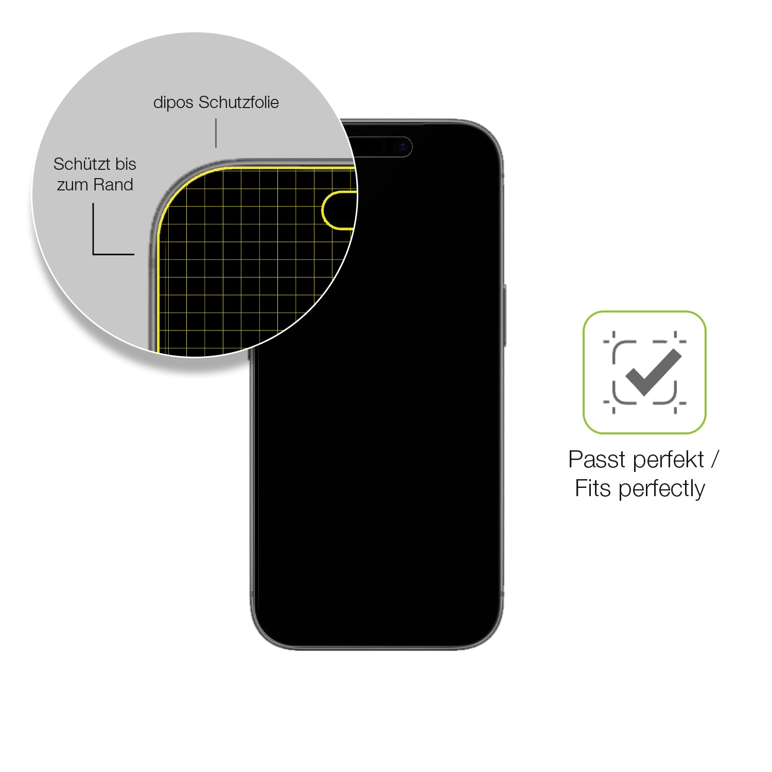Besonders flexibler Displayschutz mit Anti-Shock-Schicht im Materialmix
