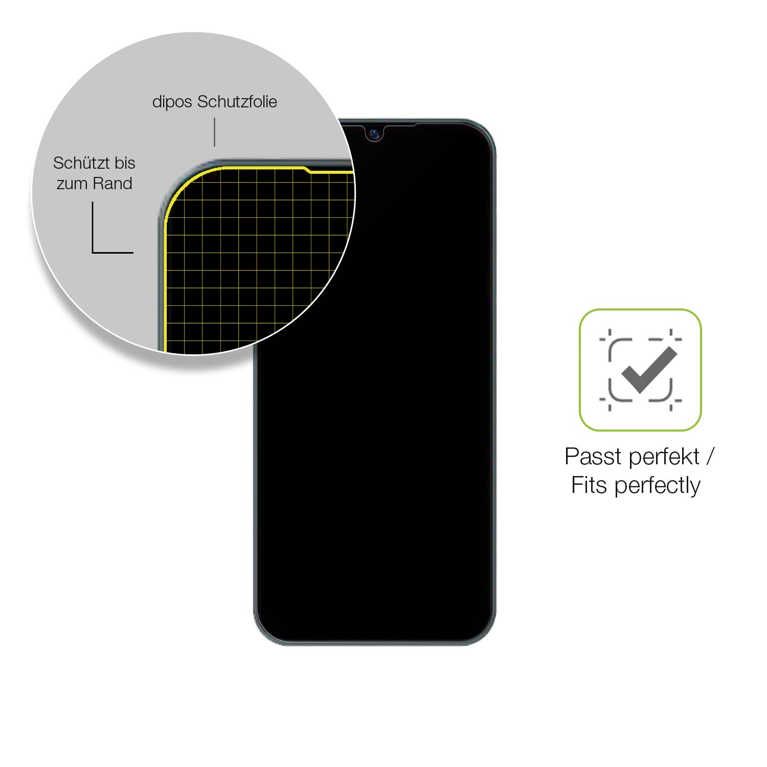 Besonders flexibler Displayschutz mit Anti-Shock-Schicht im Materialmix