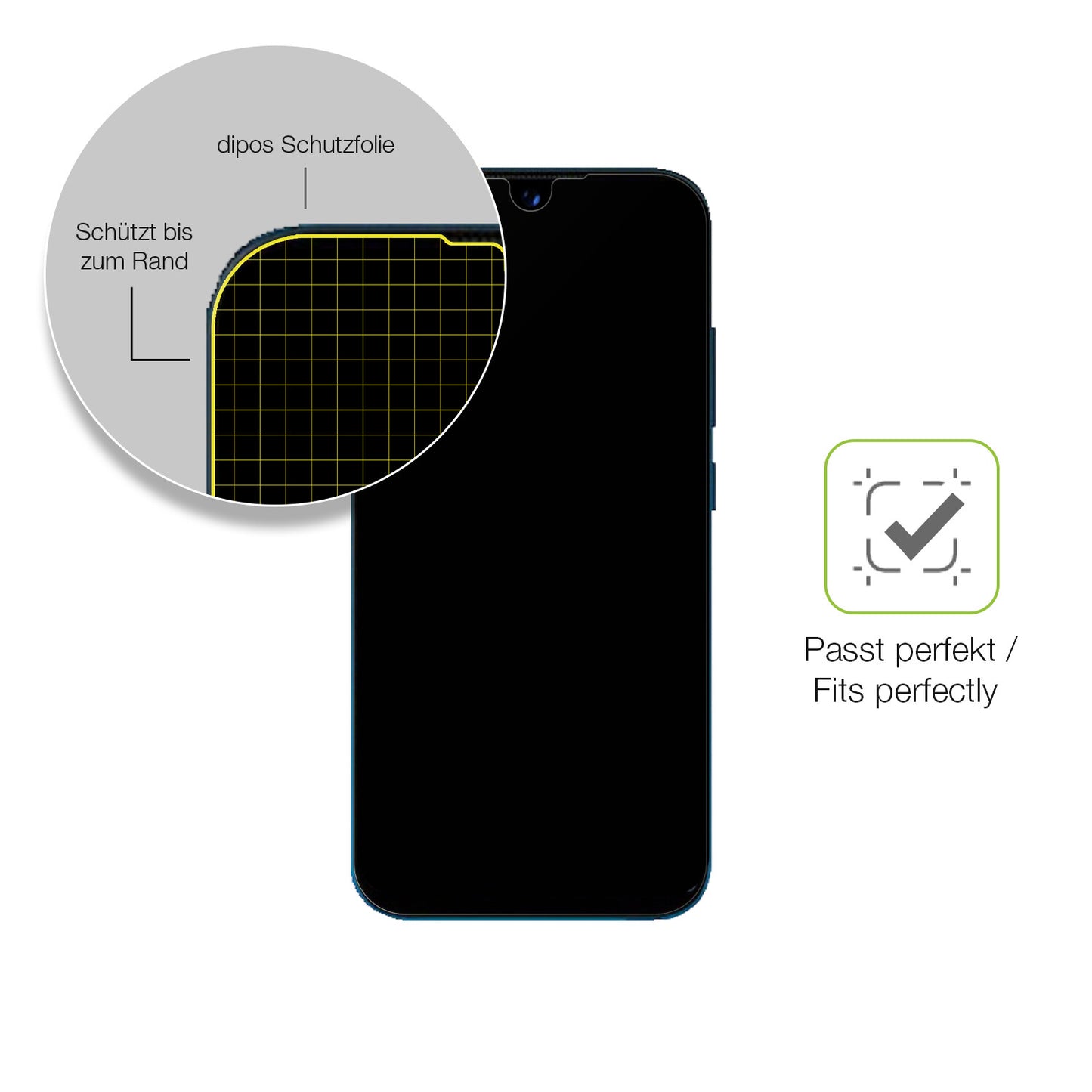 Besonders flexibler Displayschutz mit Anti-Shock-Schicht im Materialmix