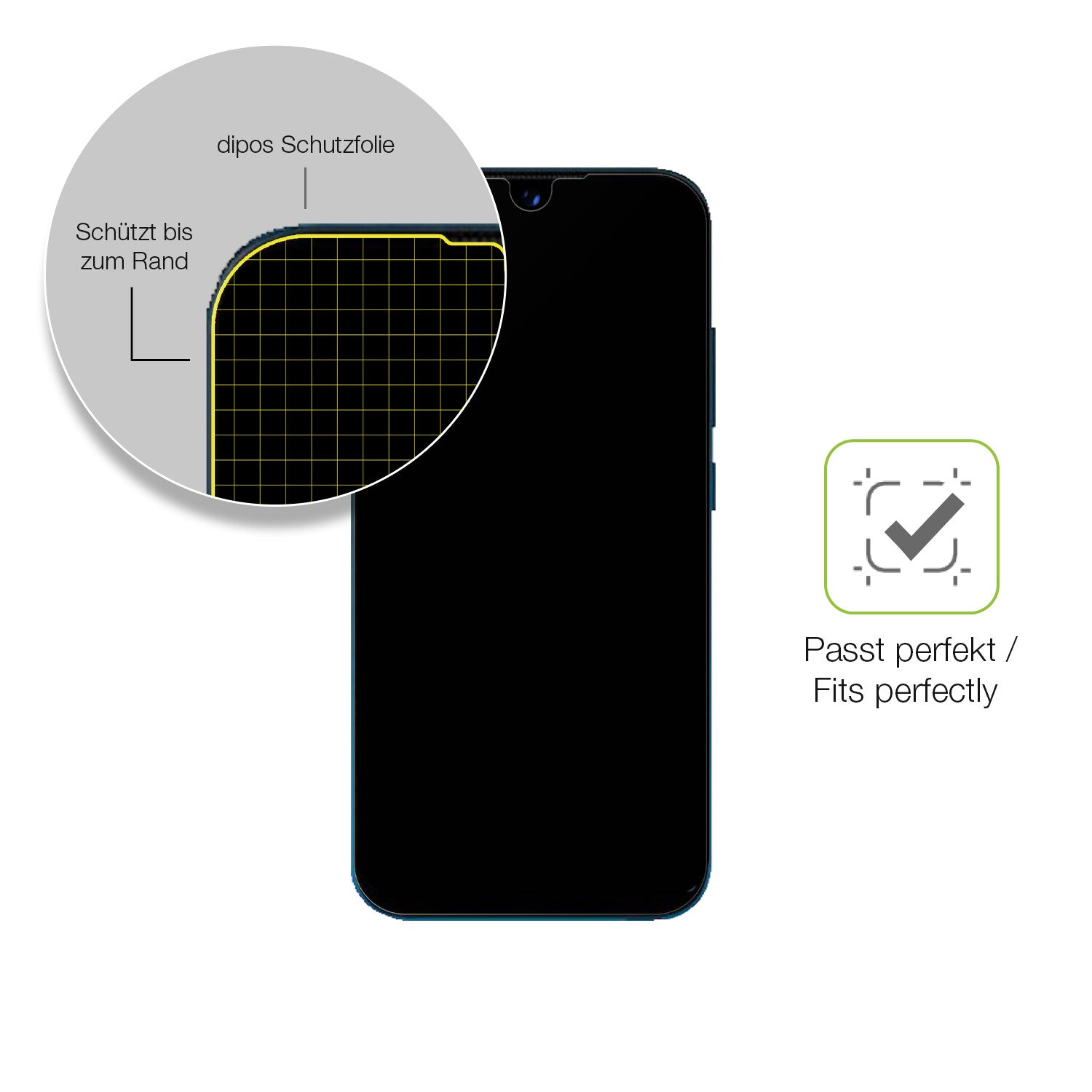 Besonders flexibler Displayschutz mit Anti-Shock-Schicht im Materialmix