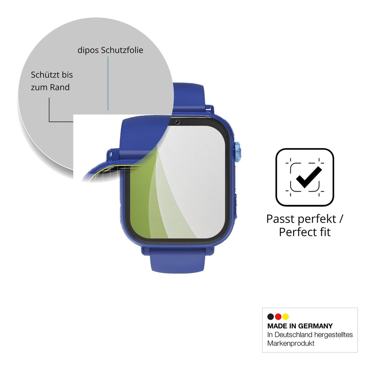 Besonders flexibler Displayschutz mit Anti-Shock-Schicht im Materialmix