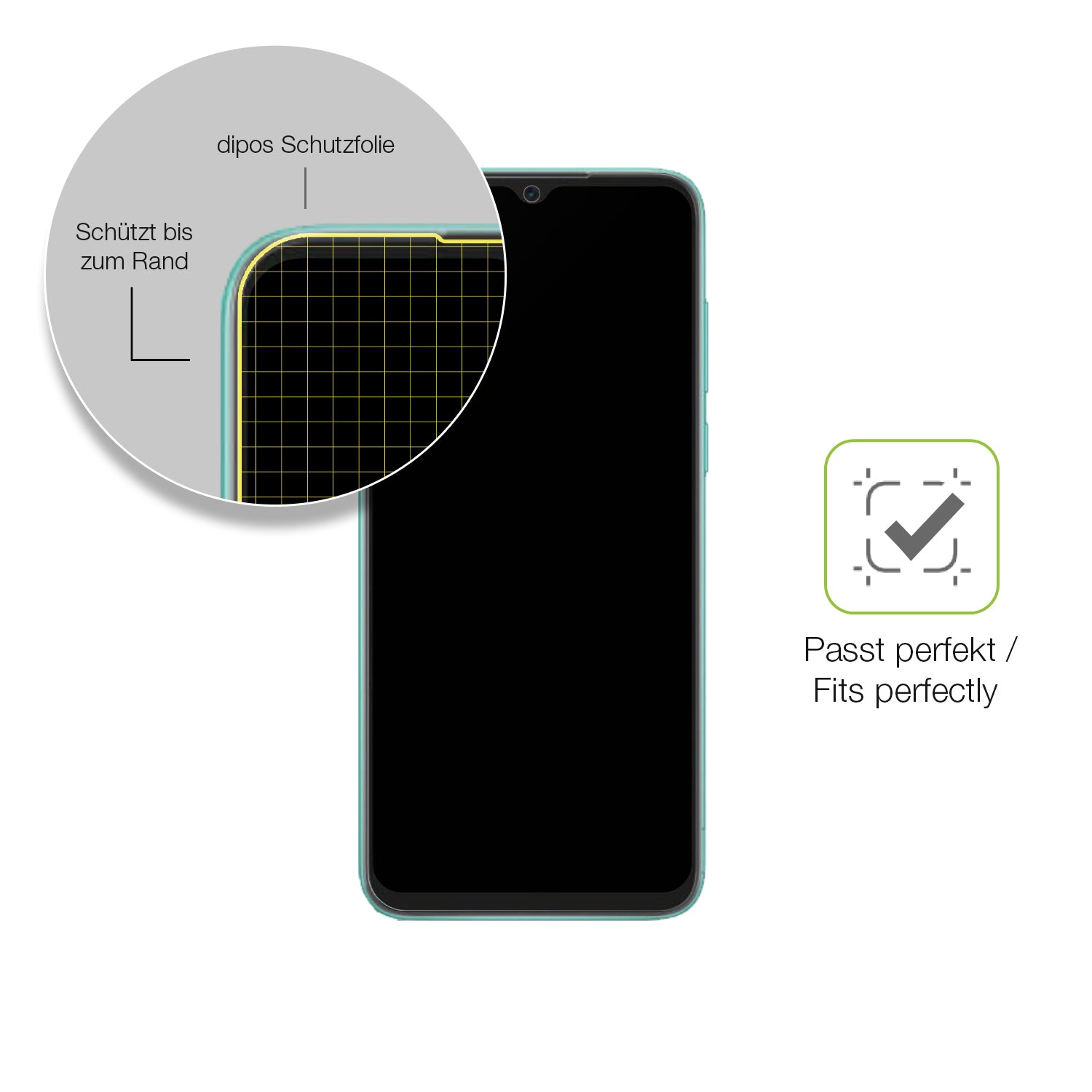 Besonders flexibler Displayschutz mit Anti-Shock-Schicht im Materialmix