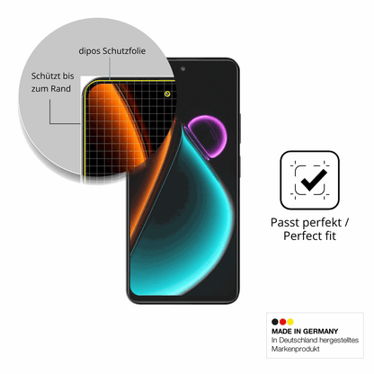 Besonders flexibler Displayschutz mit Anti-Shock-Schicht im Materialmix