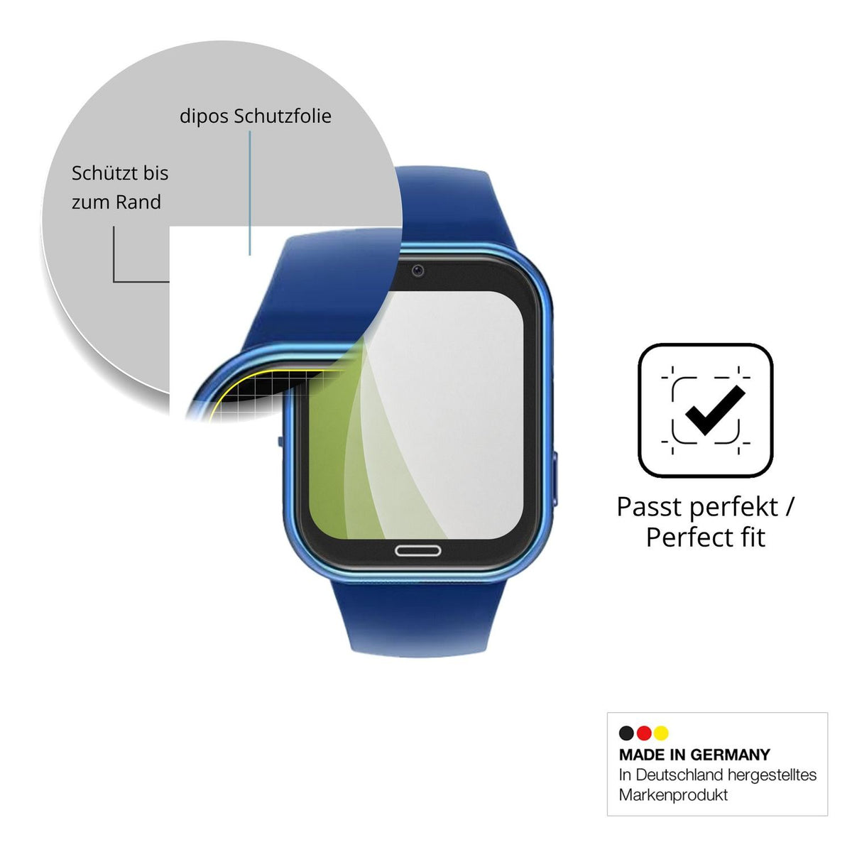 Besonders flexibler Displayschutz mit Anti-Shock-Schicht im Materialmix
