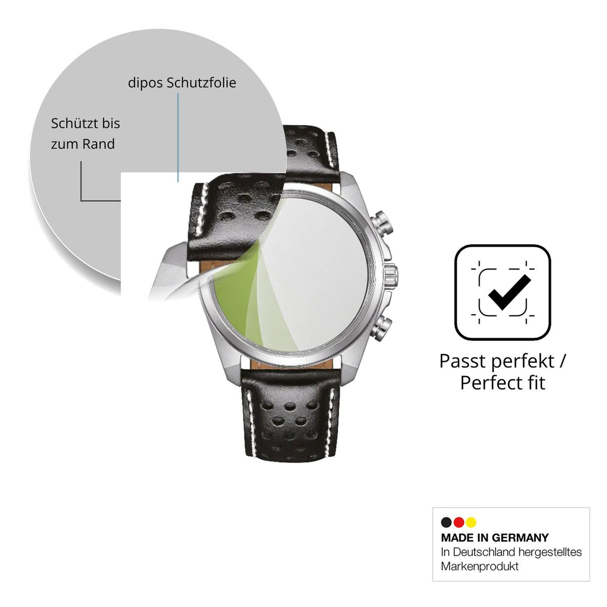 Besonders flexibler Displayschutz mit Anti-Shock-Schicht im Materialmix