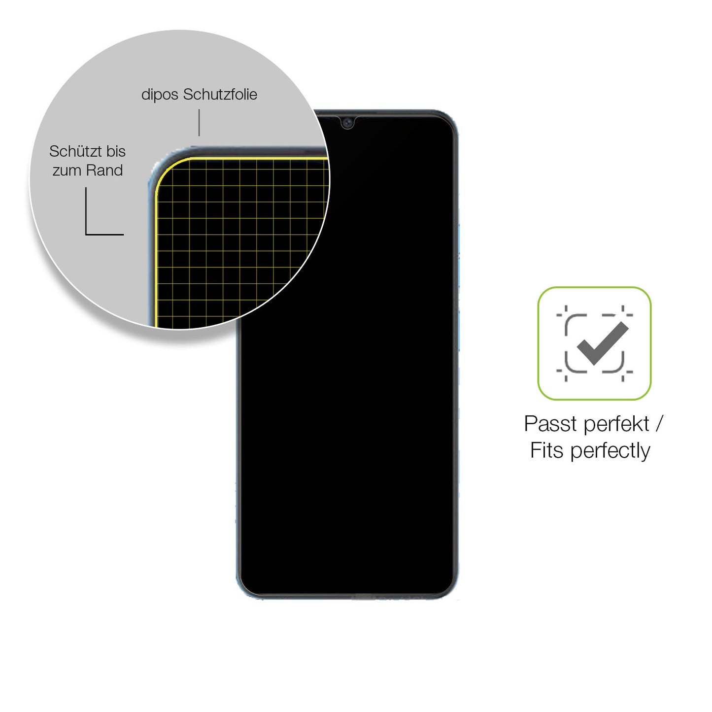 Besonders flexibler Displayschutz mit Anti-Shock-Schicht im Materialmix