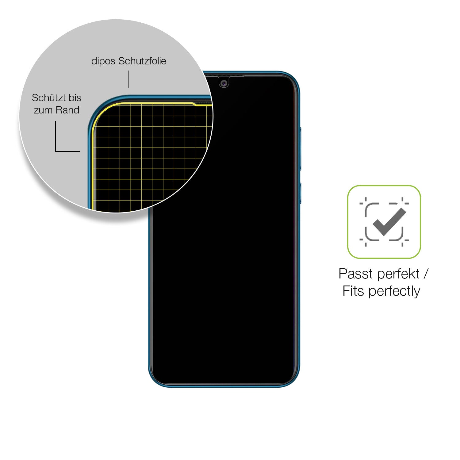 Besonders flexibler Displayschutz mit Anti-Shock-Schicht im Materialmix