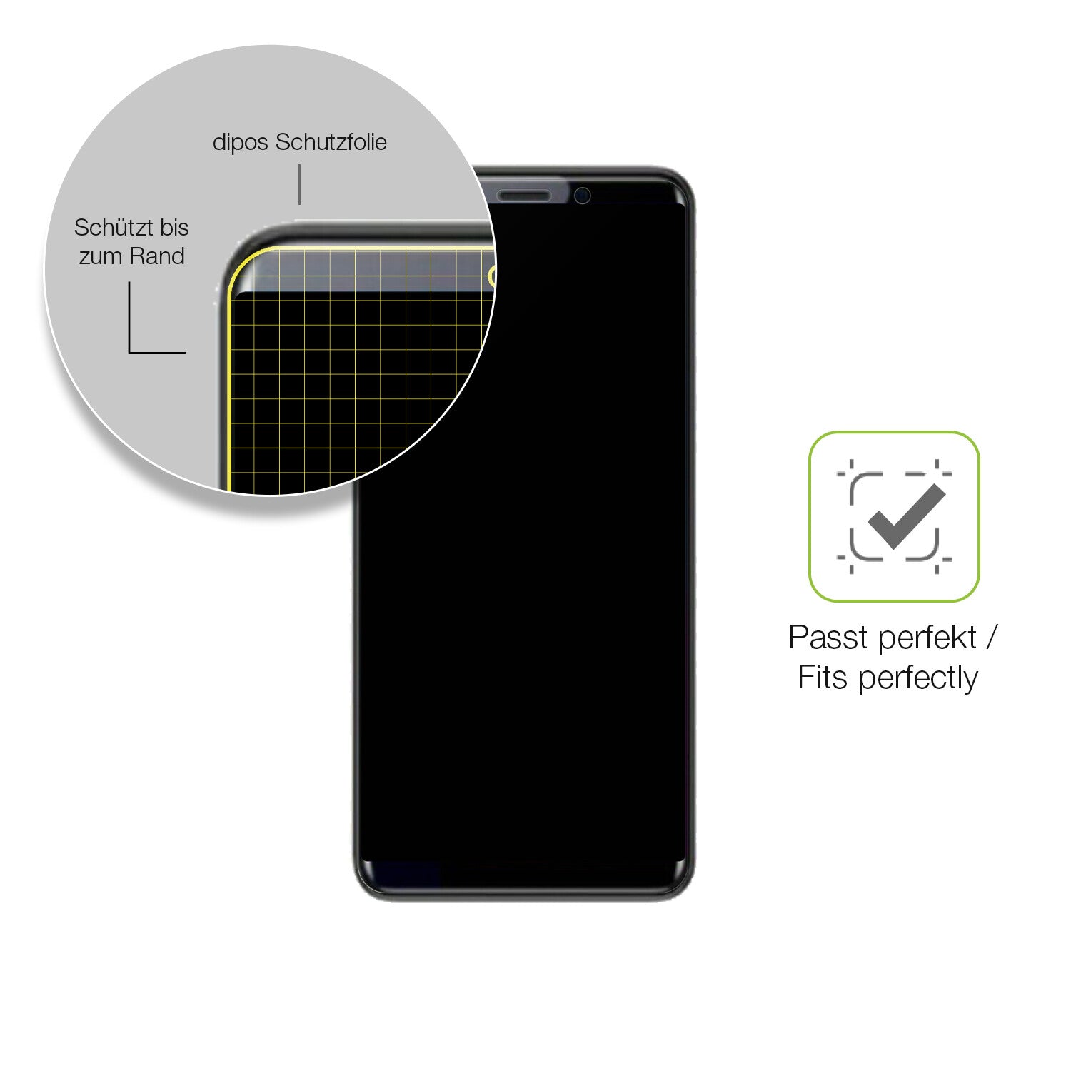 Besonders flexibler Displayschutz mit Anti-Shock-Schicht im Materialmix