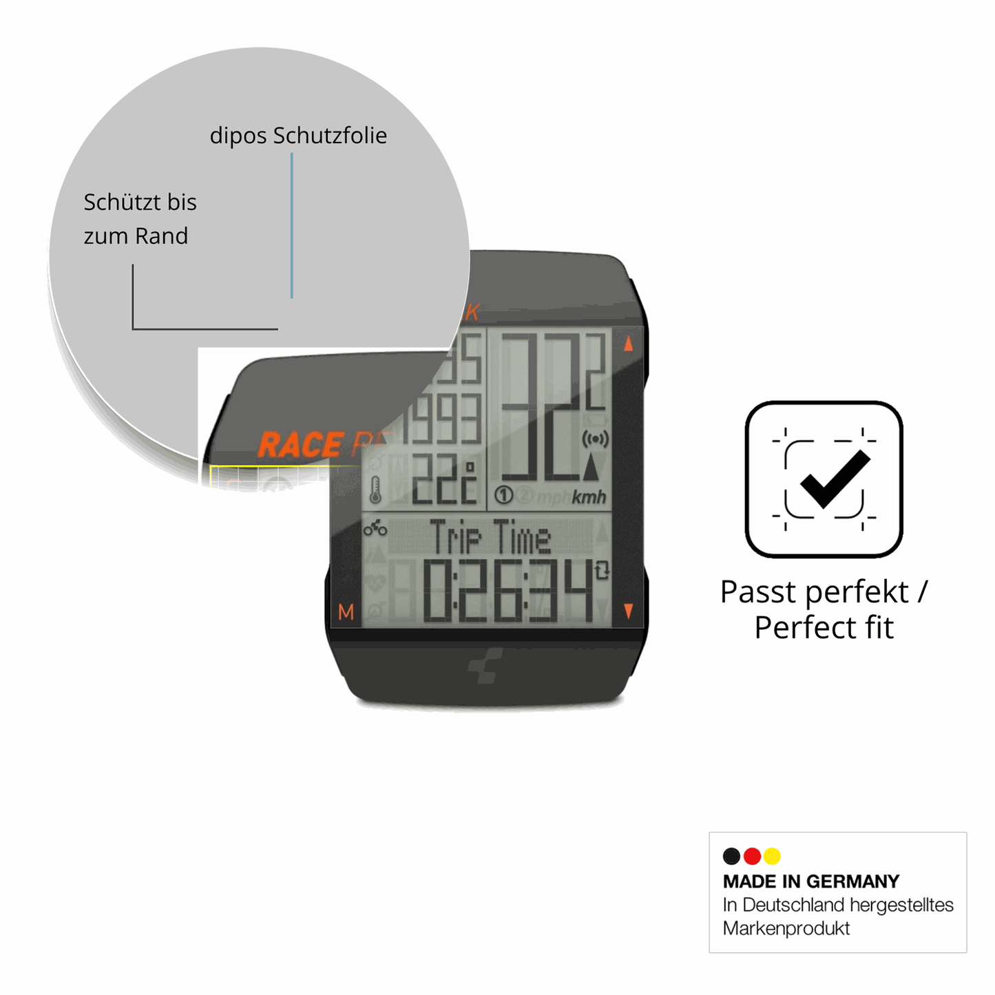 Besonders flexibler Displayschutz mit Anti-Shock-Schicht im Materialmix