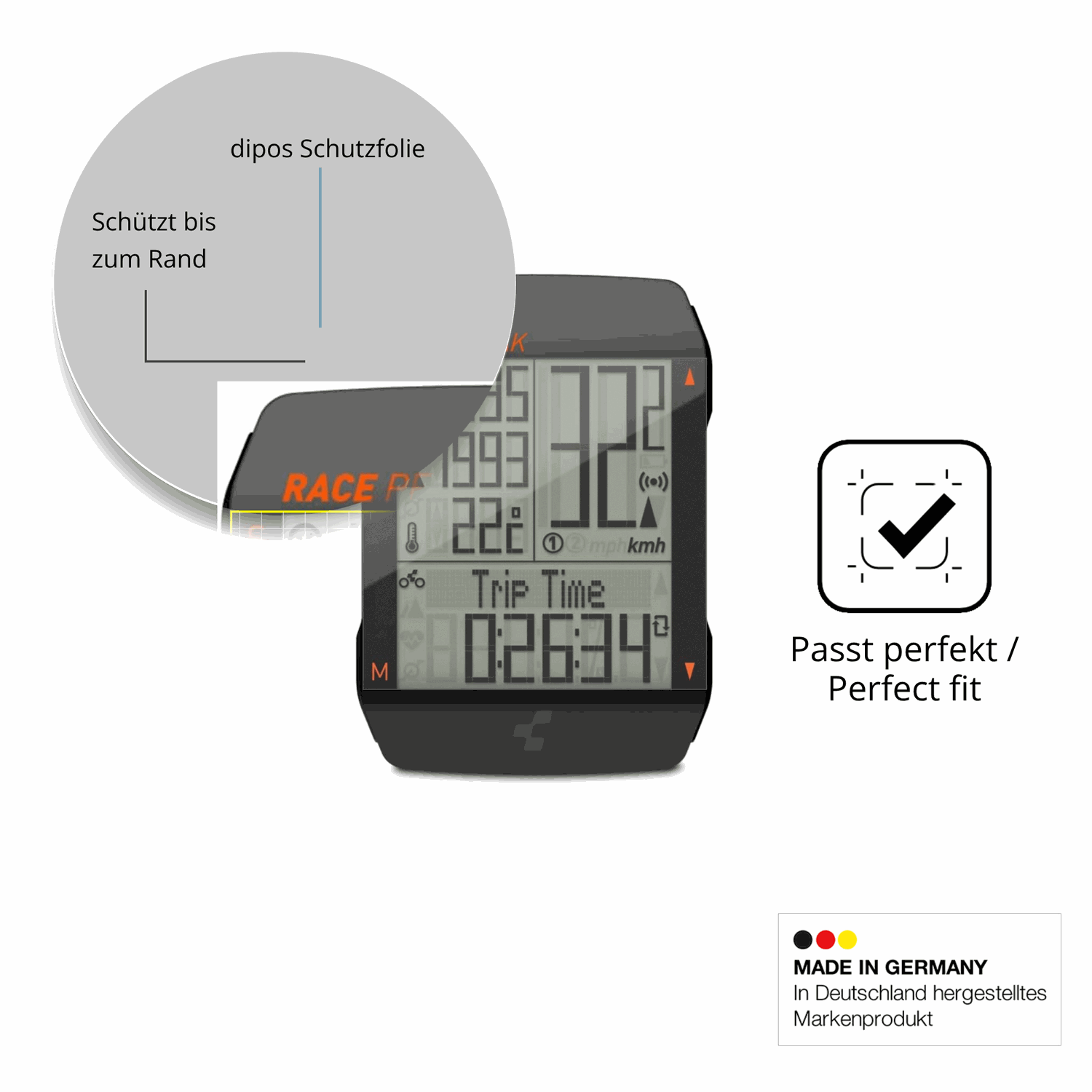 Besonders flexibler Displayschutz mit Anti-Shock-Schicht im Materialmix