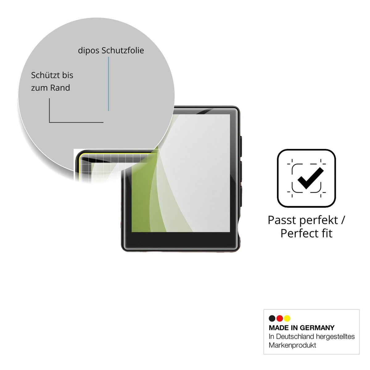 Besonders flexibler Displayschutz mit Anti-Shock-Schicht im Materialmix