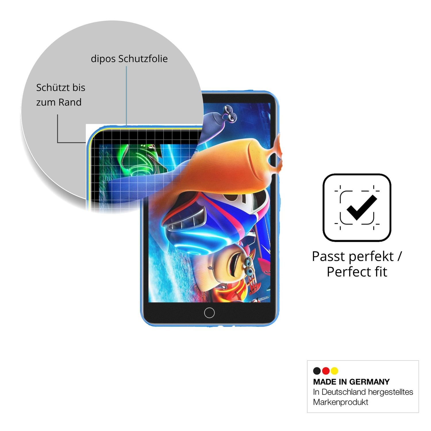 Besonders flexibler Displayschutz mit Anti-Shock-Schicht im Materialmix