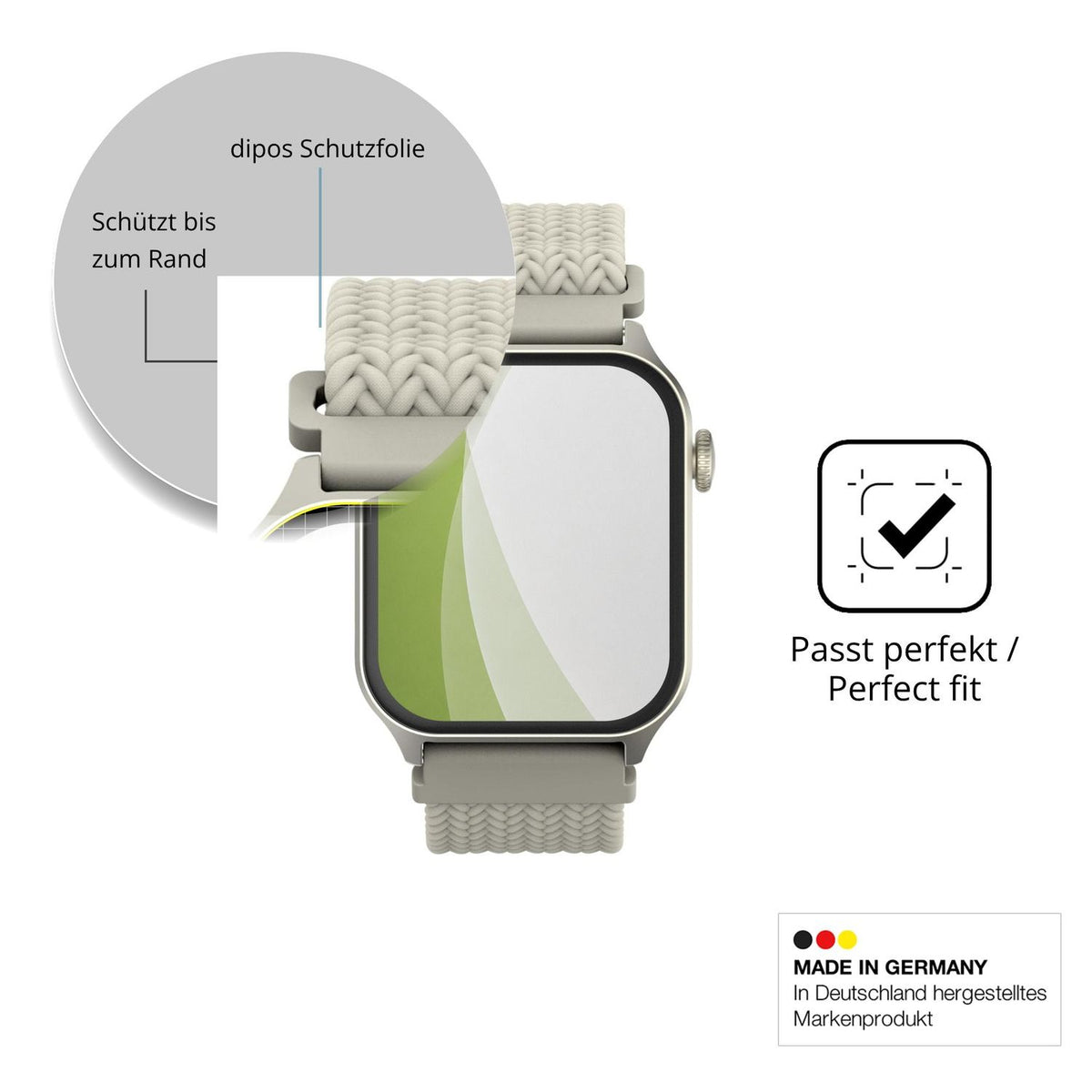 Besonders flexibler Displayschutz mit Anti-Shock-Schicht im Materialmix