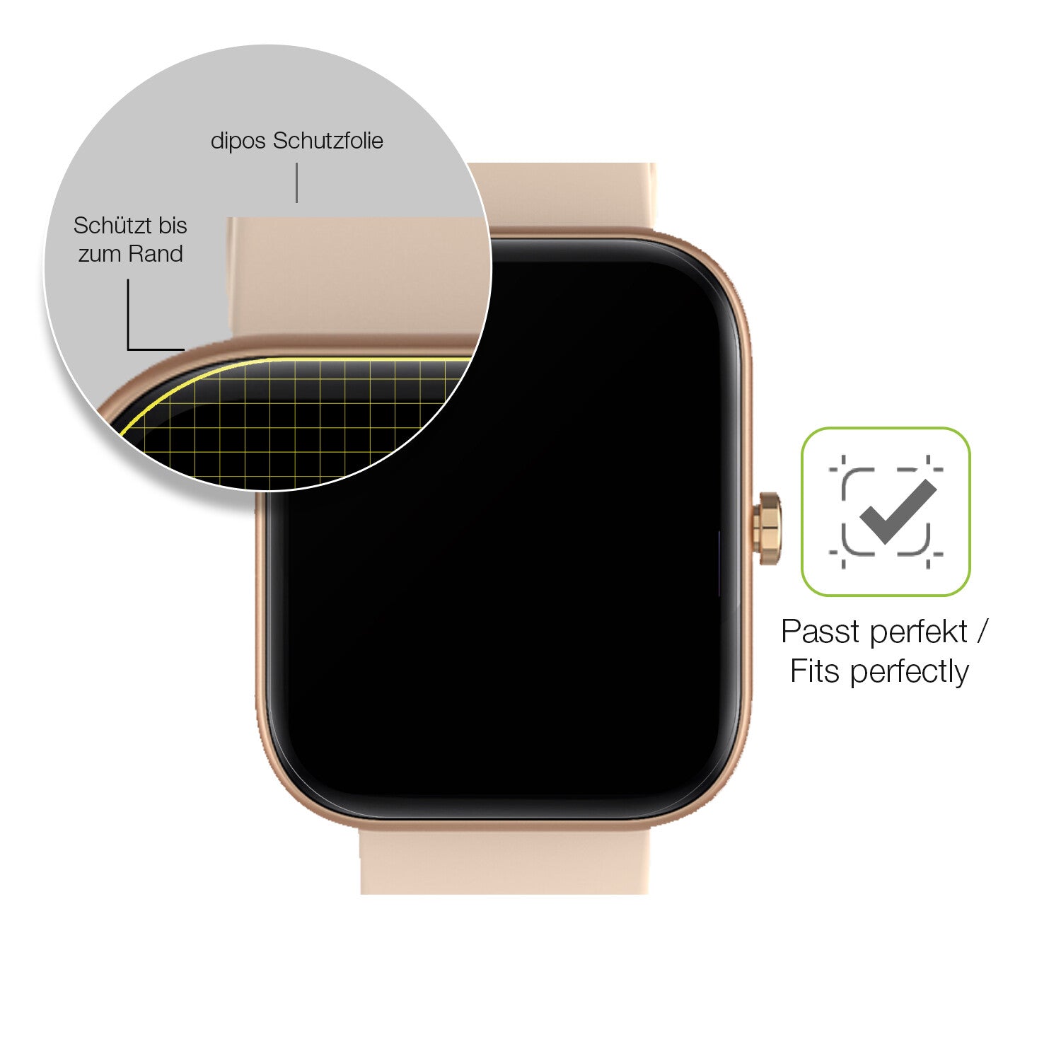 Besonders flexibler Displayschutz mit Anti-Shock-Schicht im Materialmix