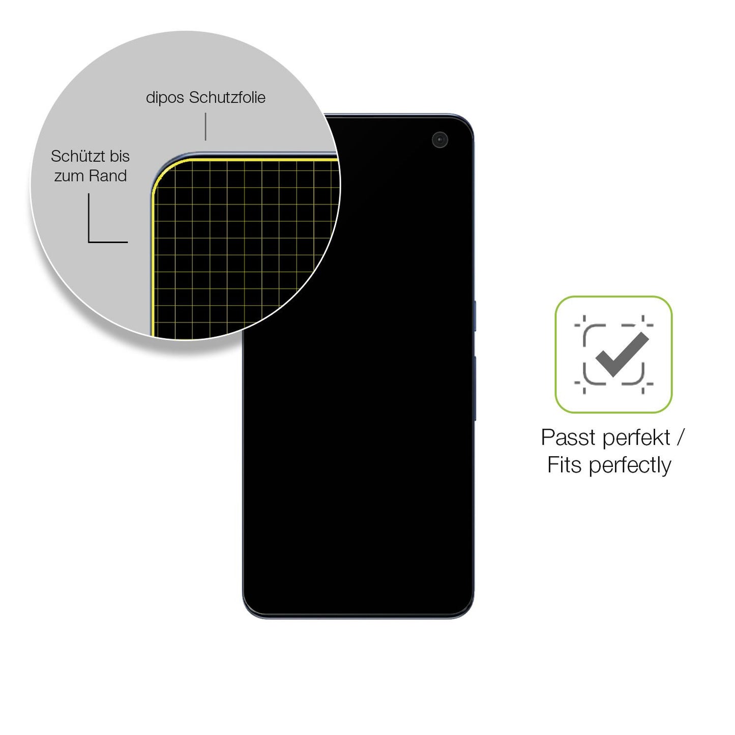 Besonders flexibler Displayschutz mit Anti-Shock-Schicht im Materialmix