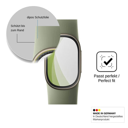 2x Full Cover Schutzfolie matt für Google FitBit Edge