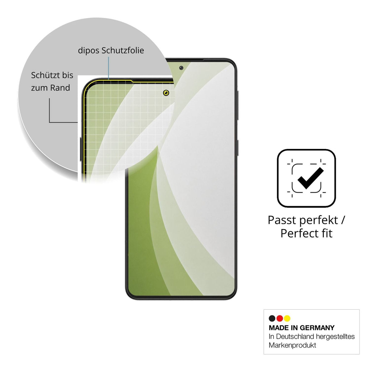 Besonders flexibler Displayschutz mit Anti-Shock-Schicht im Materialmix