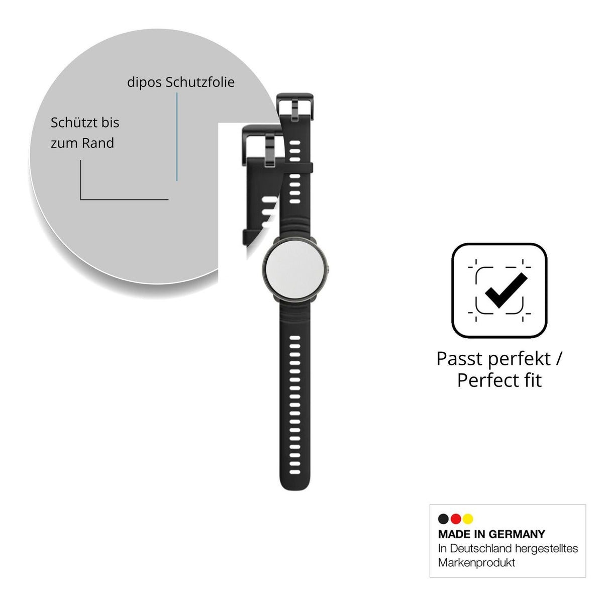 Besonders flexibler Displayschutz mit Anti-Shock-Schicht im Materialmix