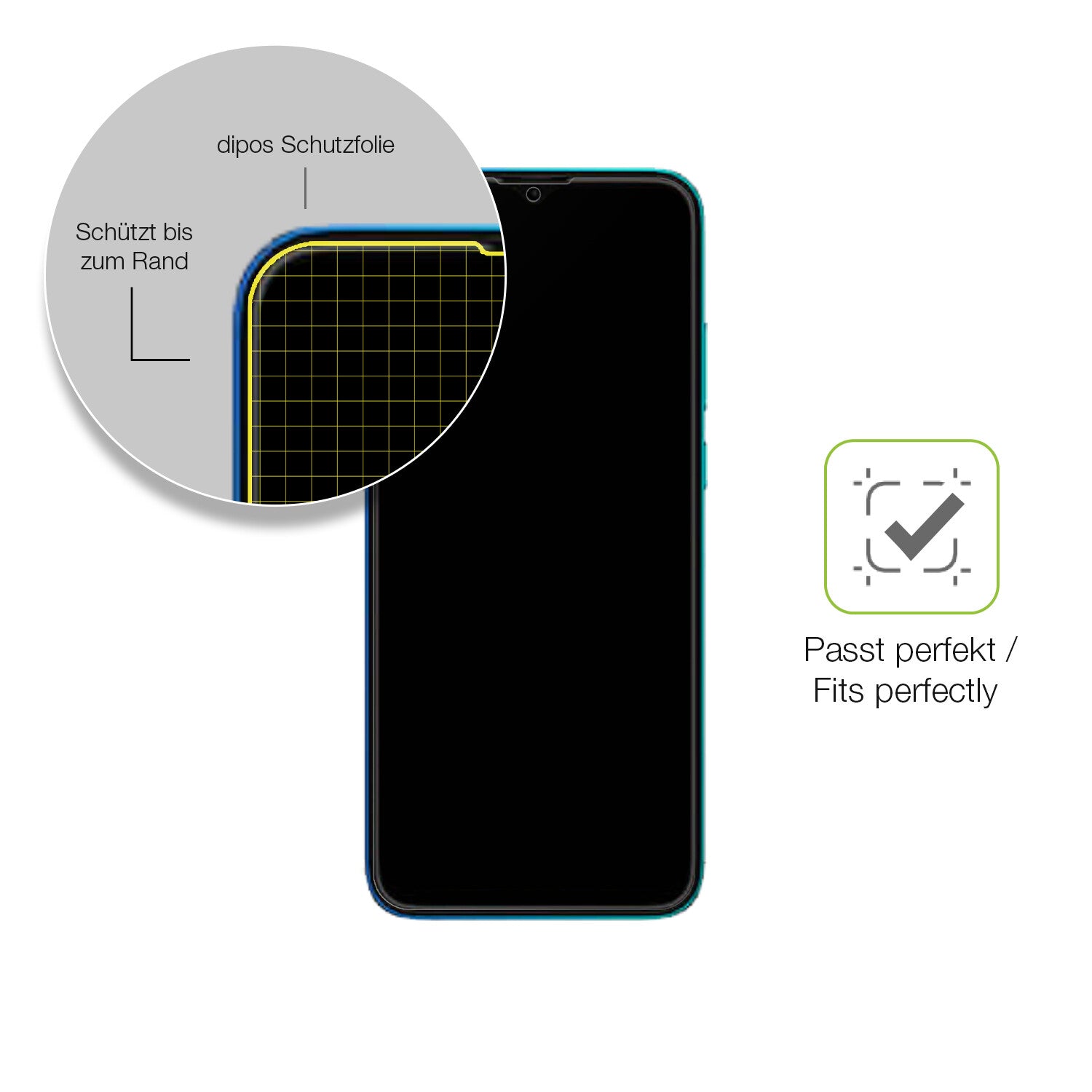 Besonders flexibler Displayschutz mit Anti-Shock-Schicht im Materialmix
