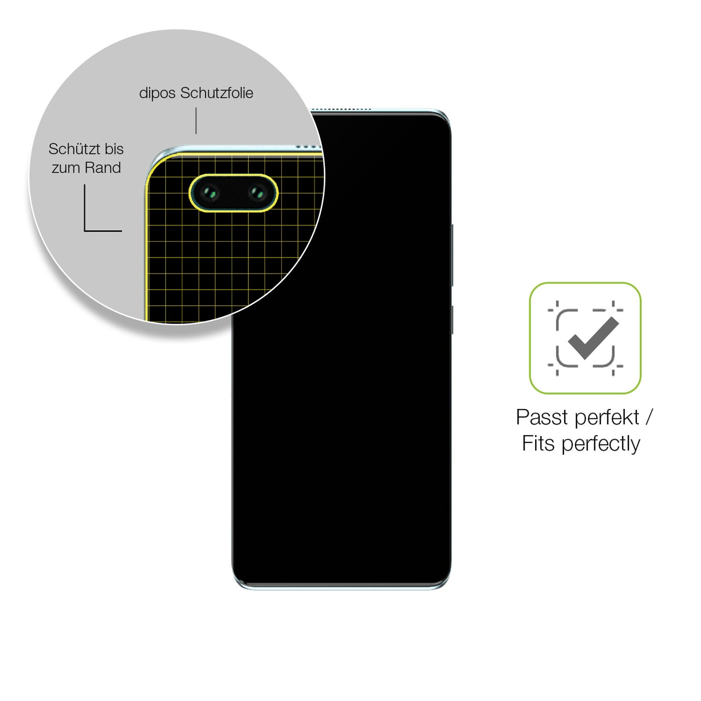Besonders flexibler Displayschutz mit Anti-Shock-Schicht im Materialmix