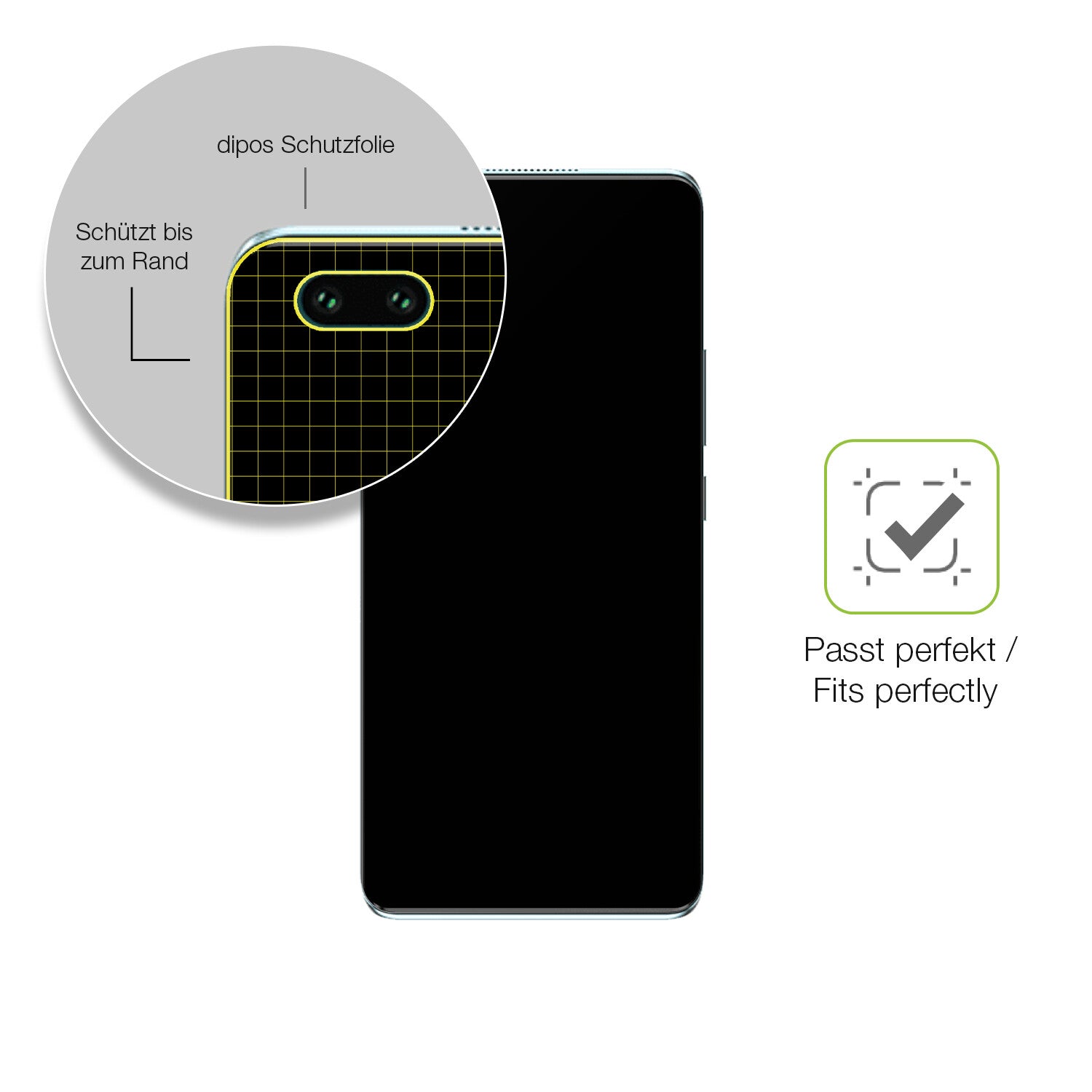 Besonders flexibler Displayschutz mit Anti-Shock-Schicht im Materialmix