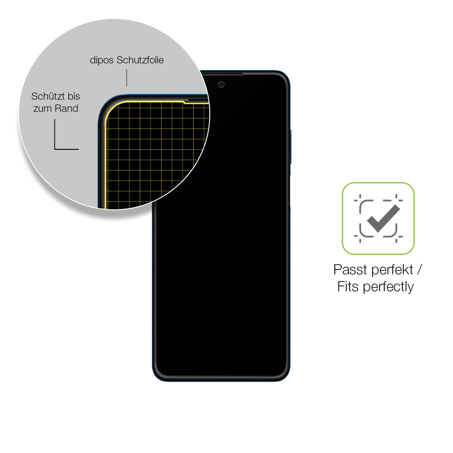 Besonders flexibler Displayschutz mit Anti-Shock-Schicht im Materialmix