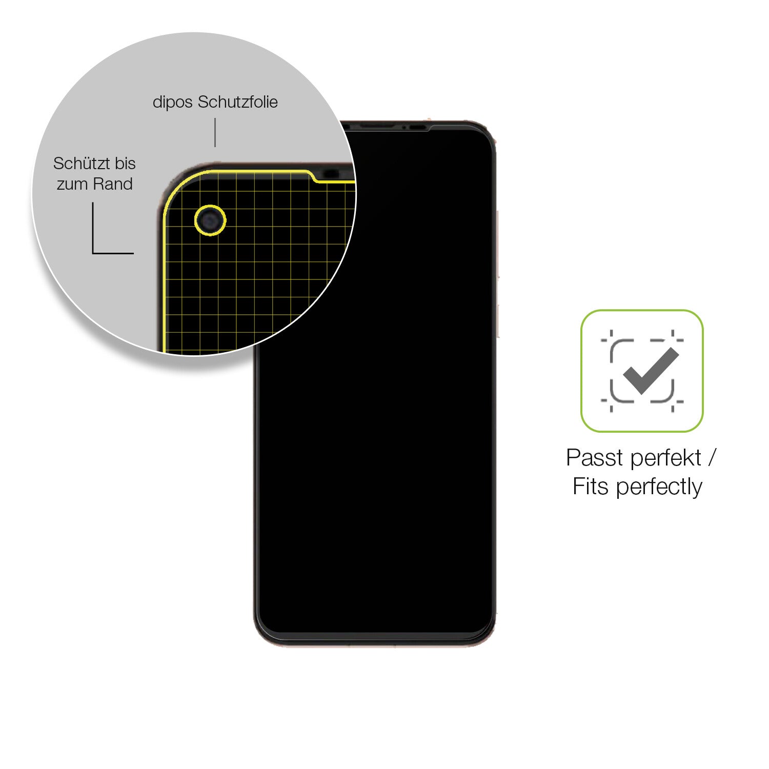 Besonders flexibler Displayschutz mit Anti-Shock-Schicht im Materialmix
