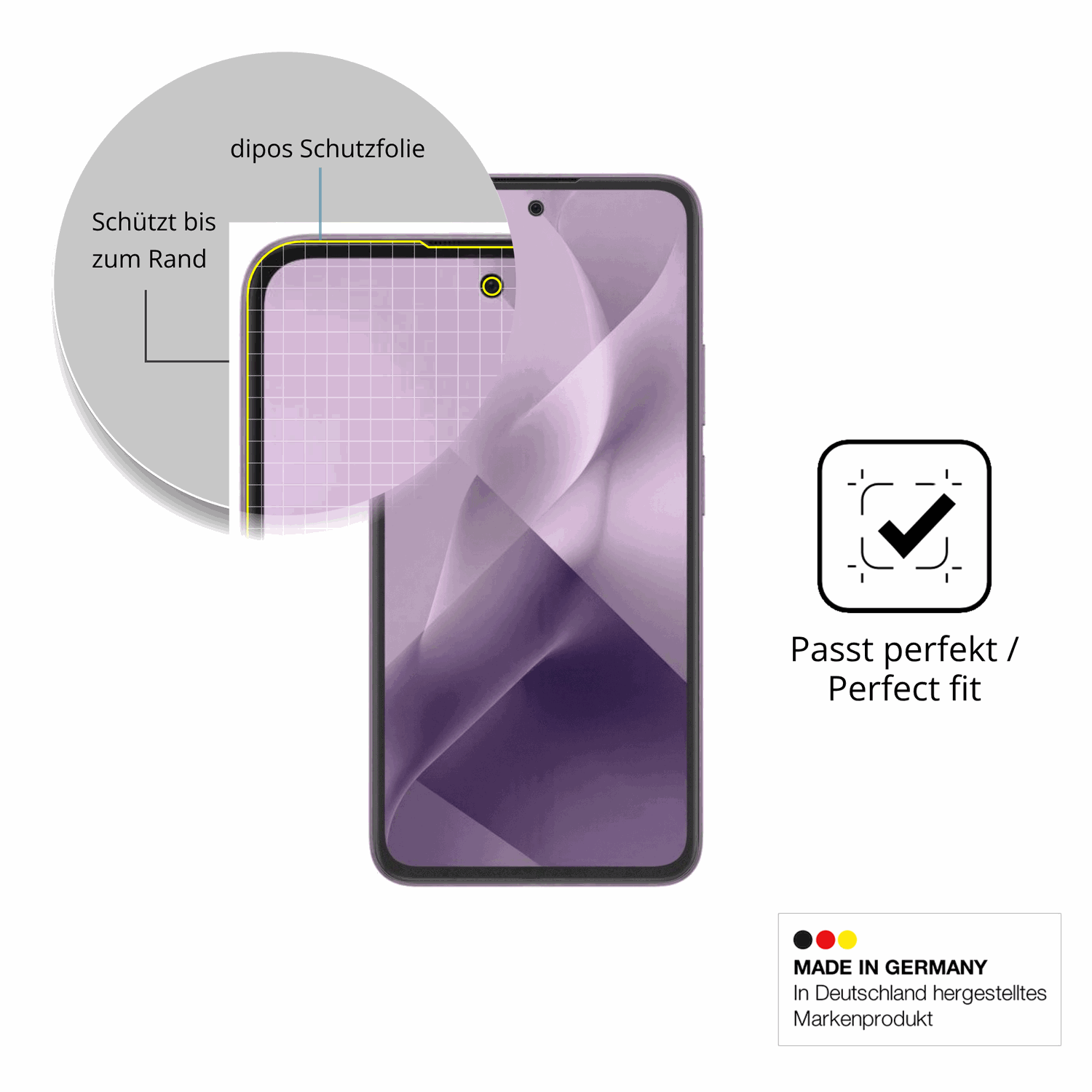 Besonders flexibler Displayschutz mit Anti-Shock-Schicht im Materialmix