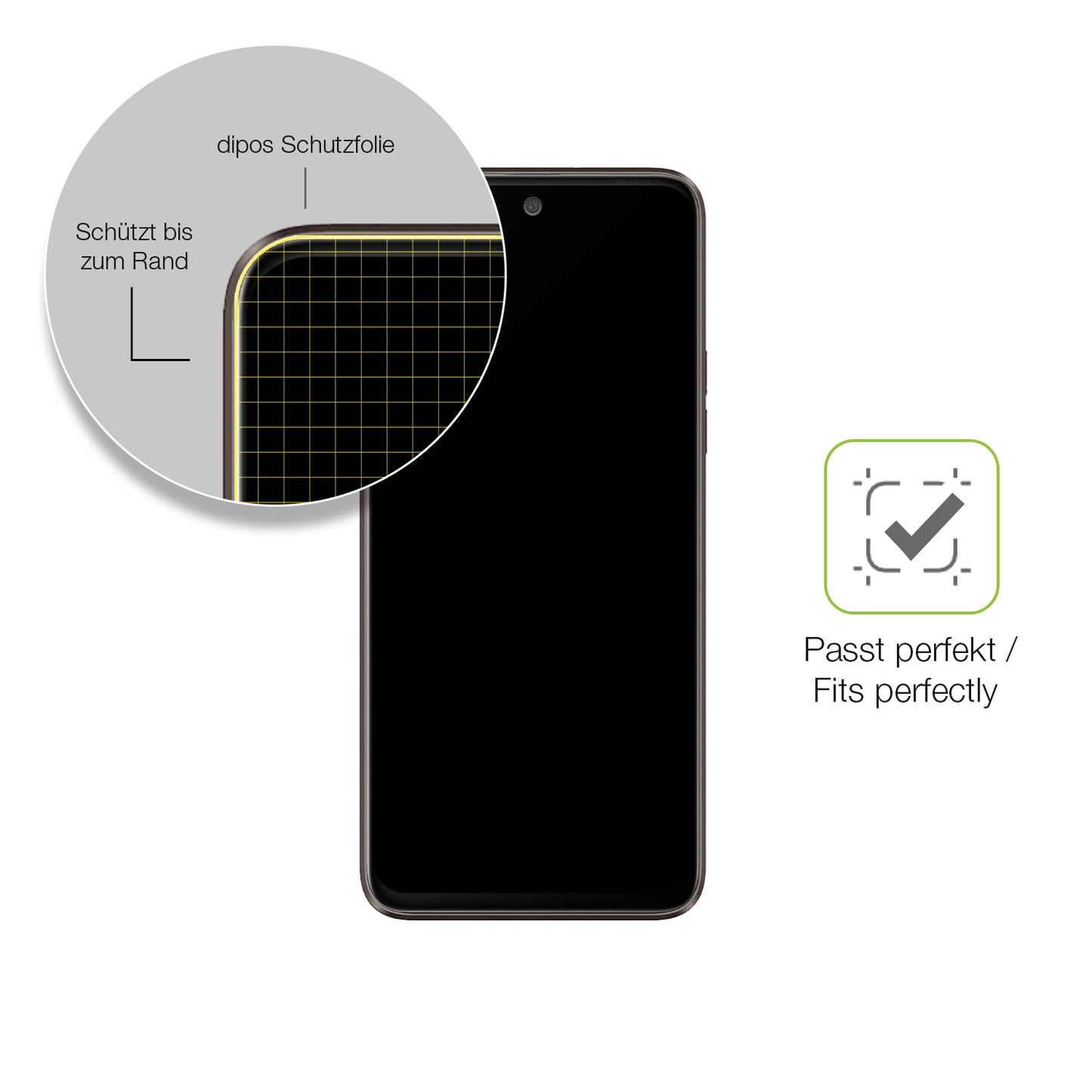Besonders flexibler Displayschutz mit Anti-Shock-Schicht im Materialmix