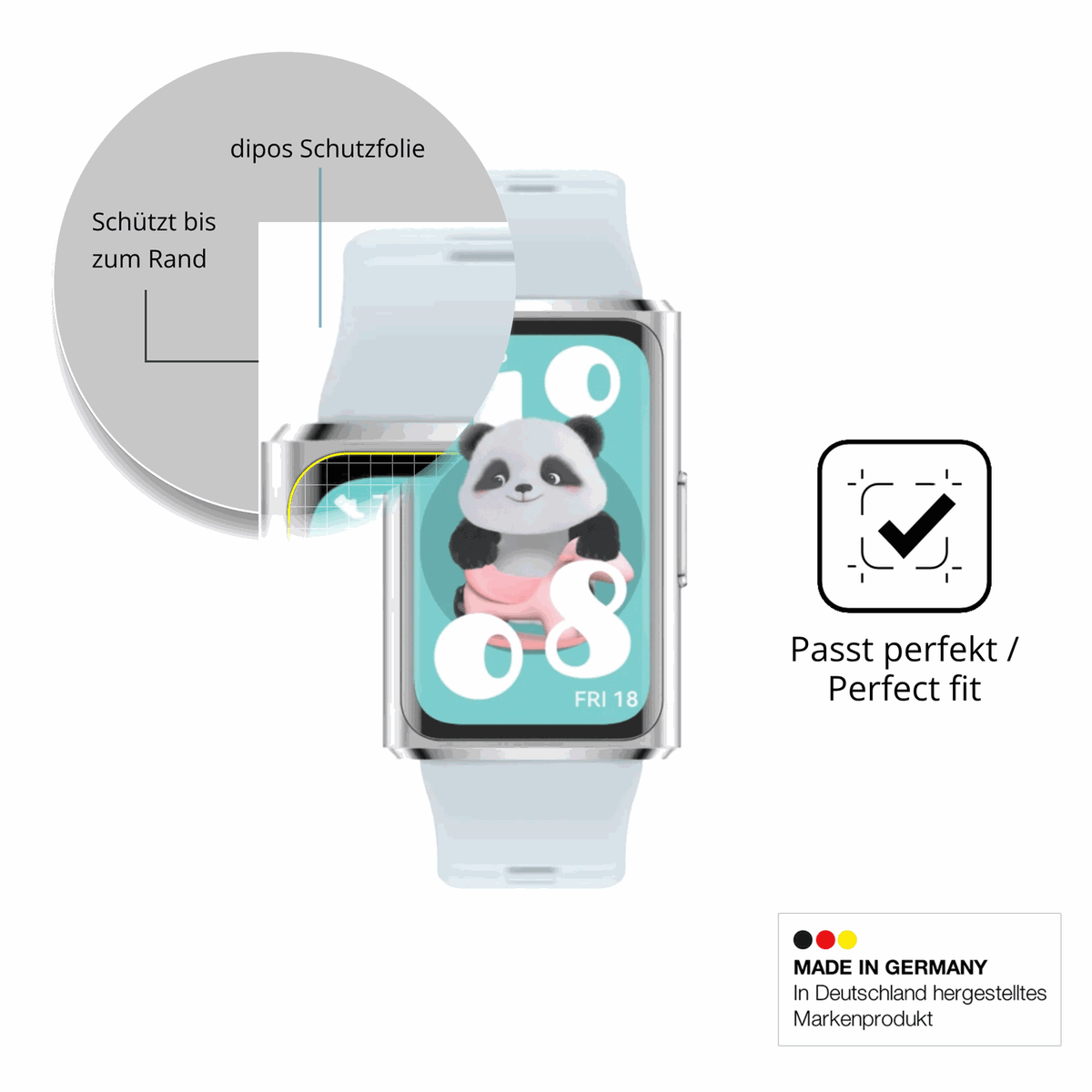 Besonders flexibler Displayschutz mit Anti-Shock-Schicht im Materialmix