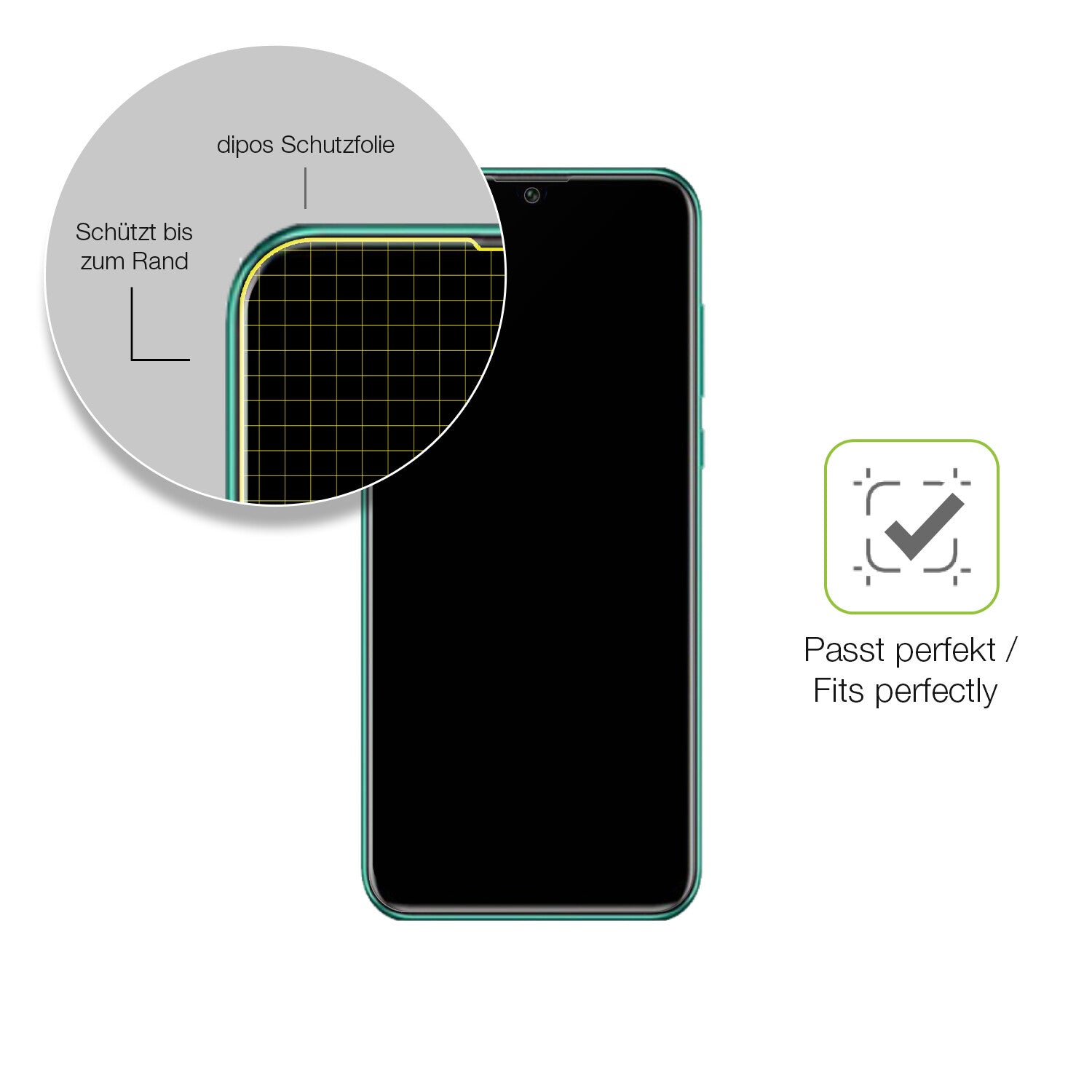 Besonders flexibler Displayschutz mit Anti-Shock-Schicht im Materialmix