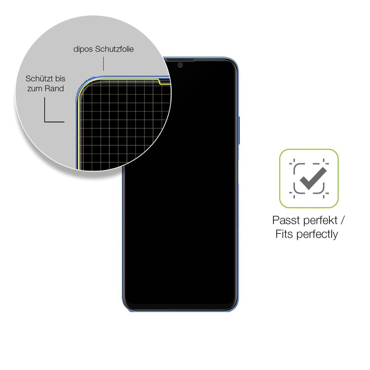 Besonders flexibler Displayschutz mit Anti-Shock-Schicht im Materialmix