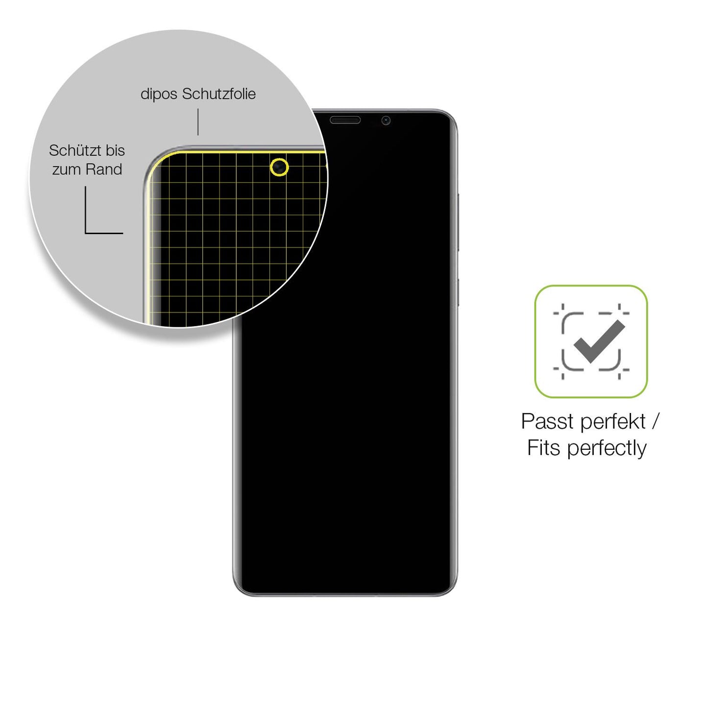 Besonders flexibler Displayschutz mit Anti-Shock-Schicht im Materialmix