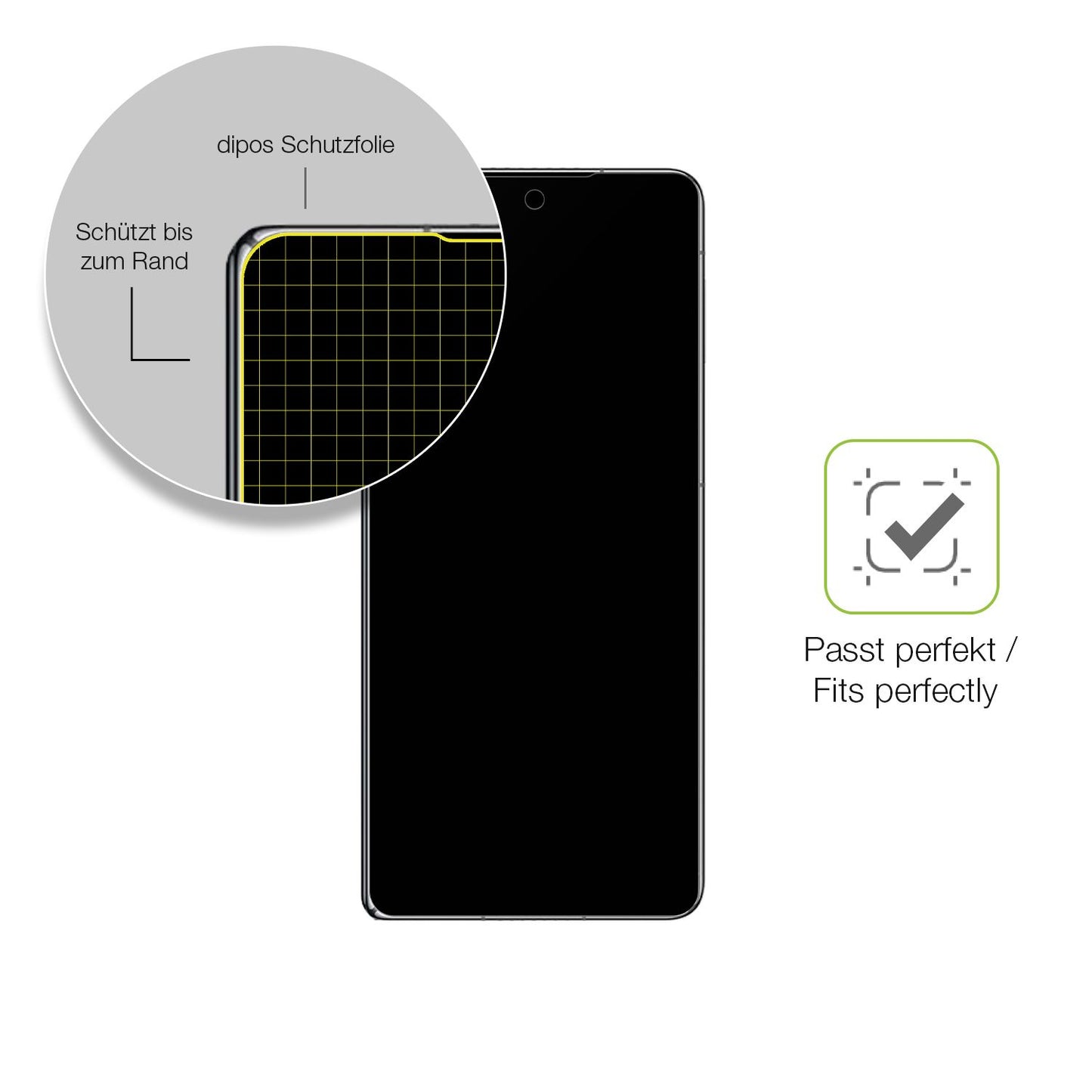 Besonders flexibler Displayschutz mit Anti-Shock-Schicht im Materialmix